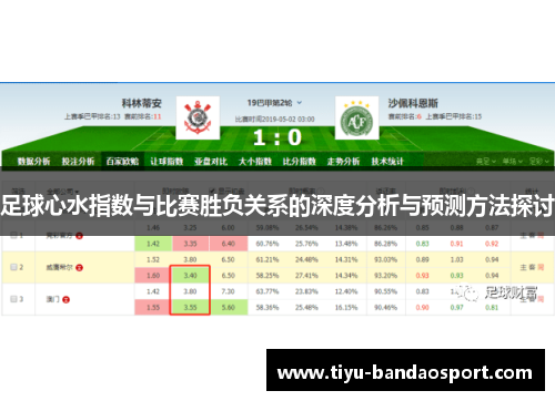 足球心水指数与比赛胜负关系的深度分析与预测方法探讨
